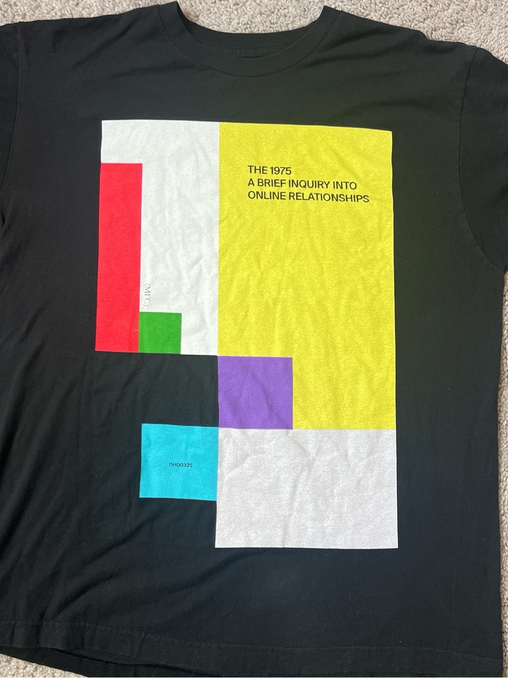The 1975 tour shirt 2019  Men's Black Graphic Tee